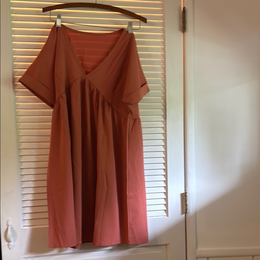 Elegant Coral Dress